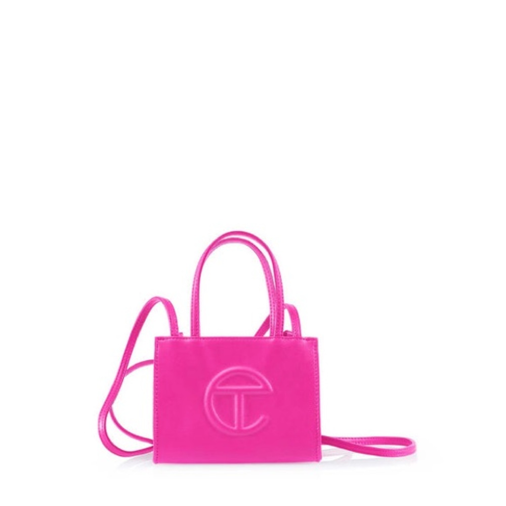 Telfar mini bag in “Azalea”